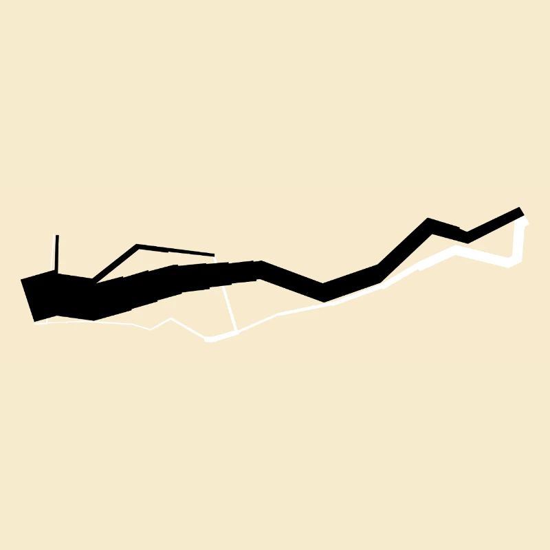 Iconic Data Viz: Minard 1812 - Black / White