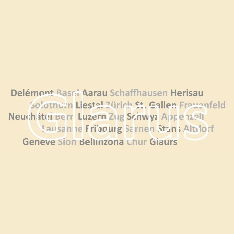 Schweizer Städte Glarus