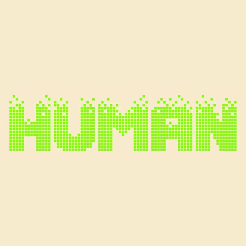 HUMAN Neon Pixel Glitch