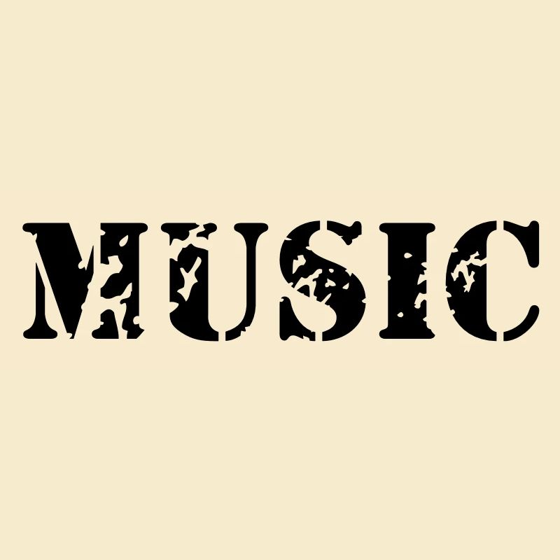 La musique comme la conception d'impression de