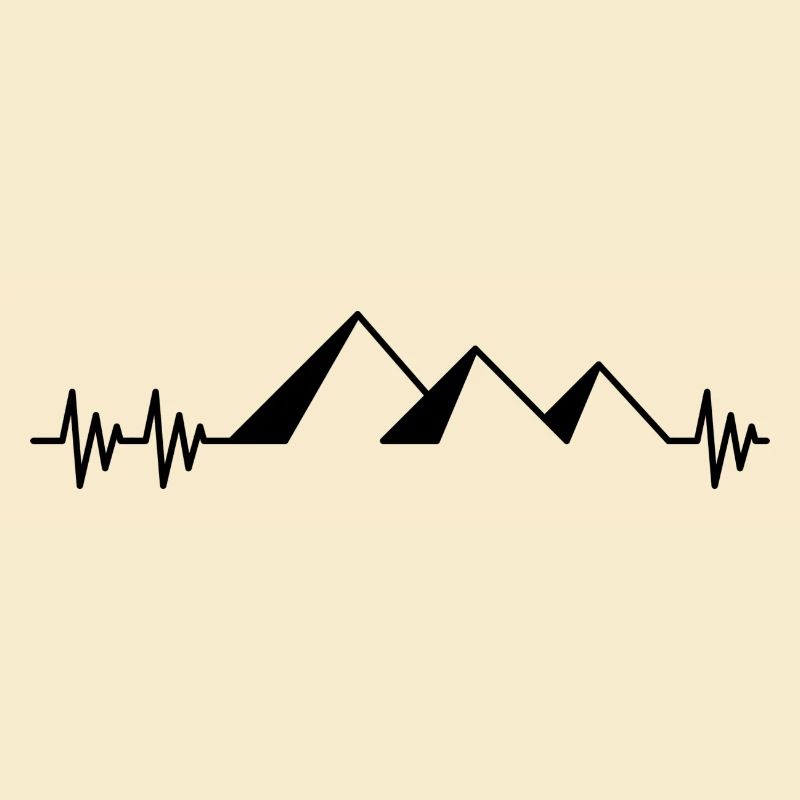 Heartbeat Pyramiden Ägypten Herz Egypt Geschenk