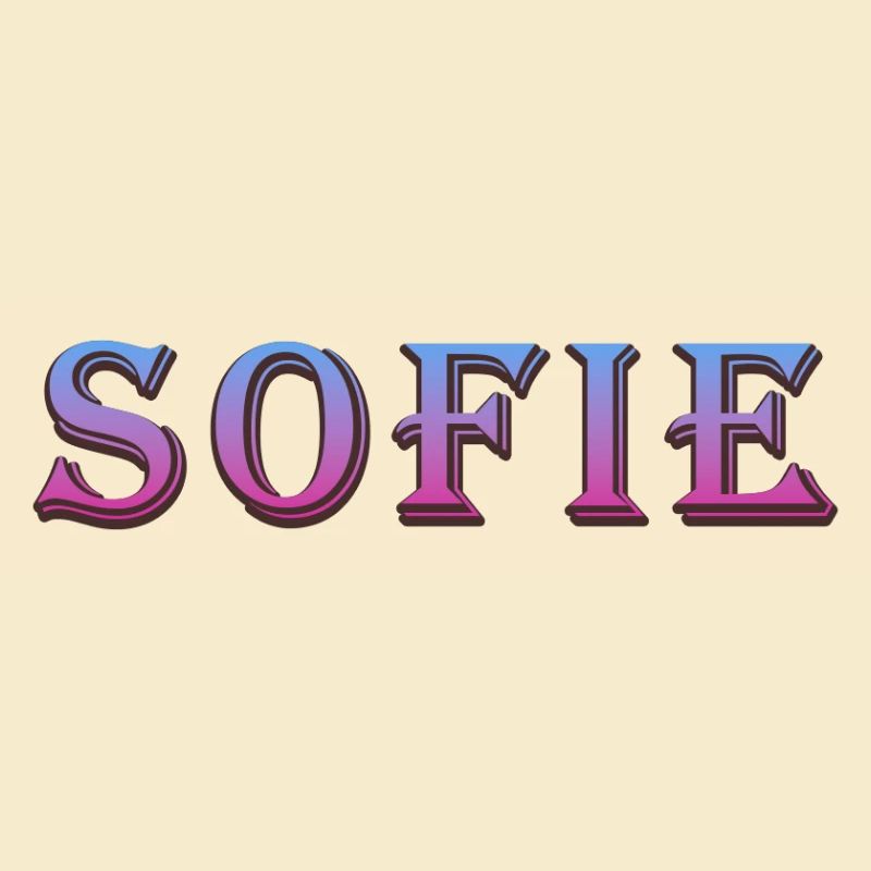 Farbenfroher 3D-Text mit Glitzereffekt