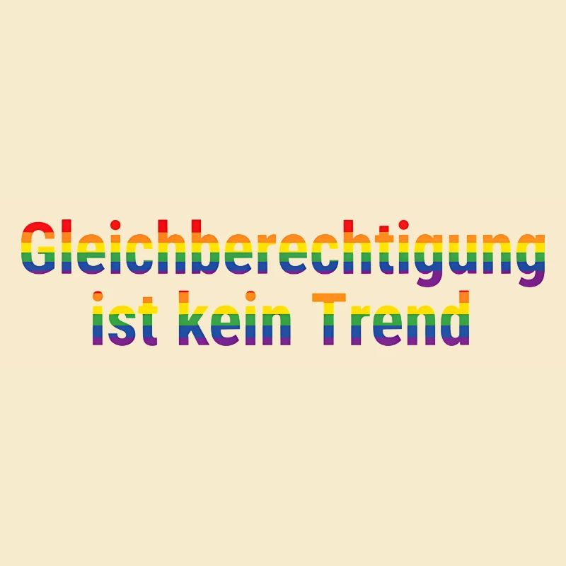 Equality is not a trend