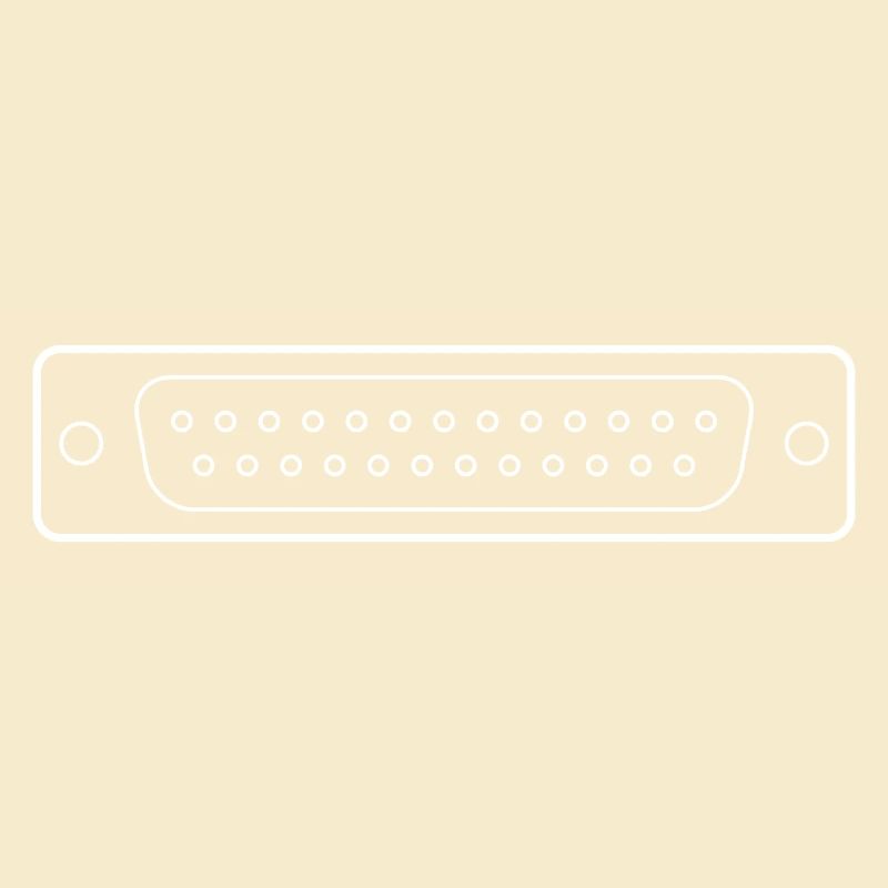 DB 25 Connector Parallel, Drucker