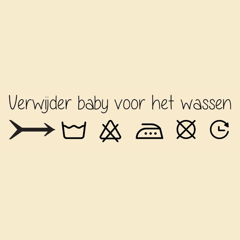 Remove infant before washing