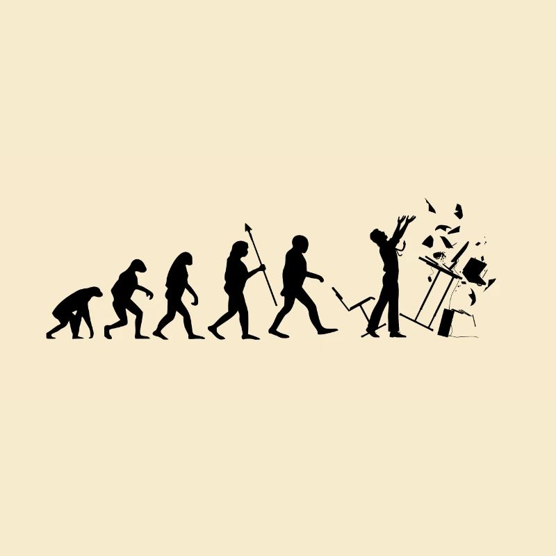 Evolution PC Rage Freak Out Colère Colère Ordinateur Fun