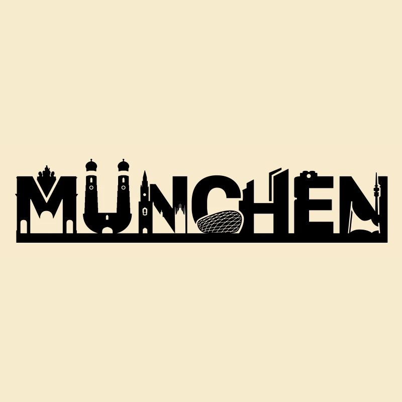 Ligne d’horizon de Munich avec curiosités