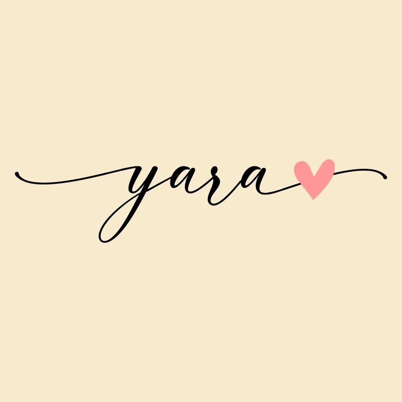 Yara Surname First name Calligraphy Script