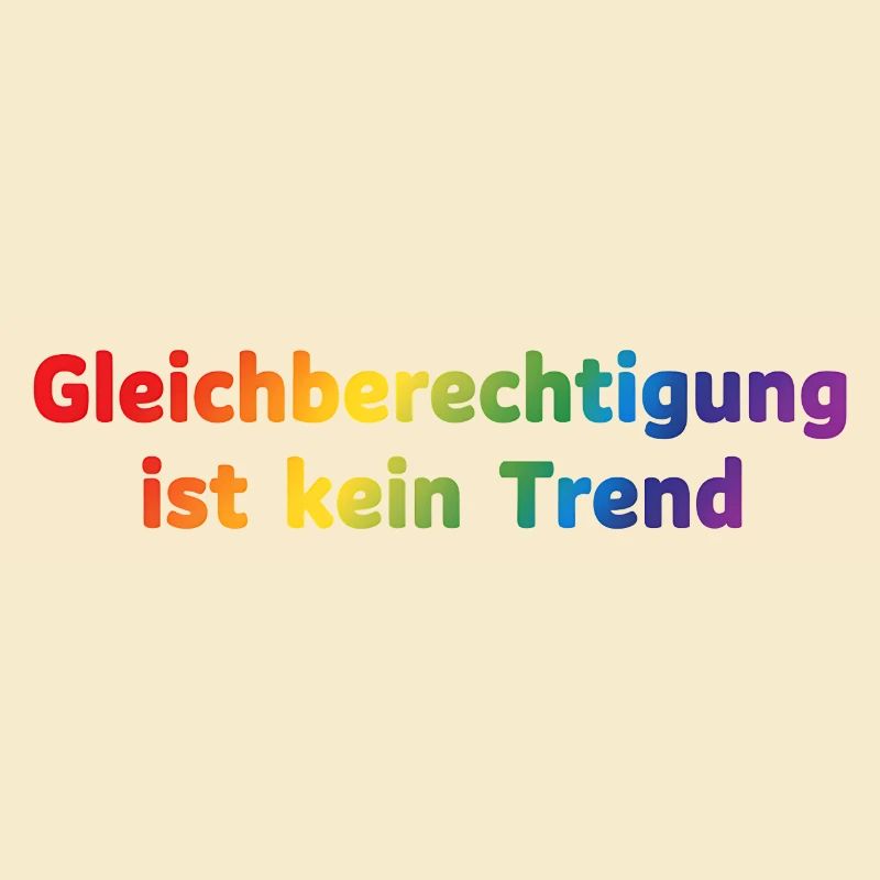 Equality is not a trend rainbow
