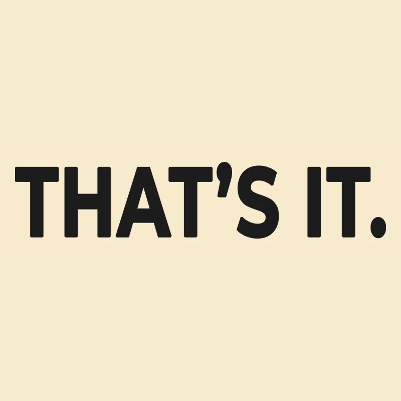 C’EST ÇA. – Design minimaliste et statement