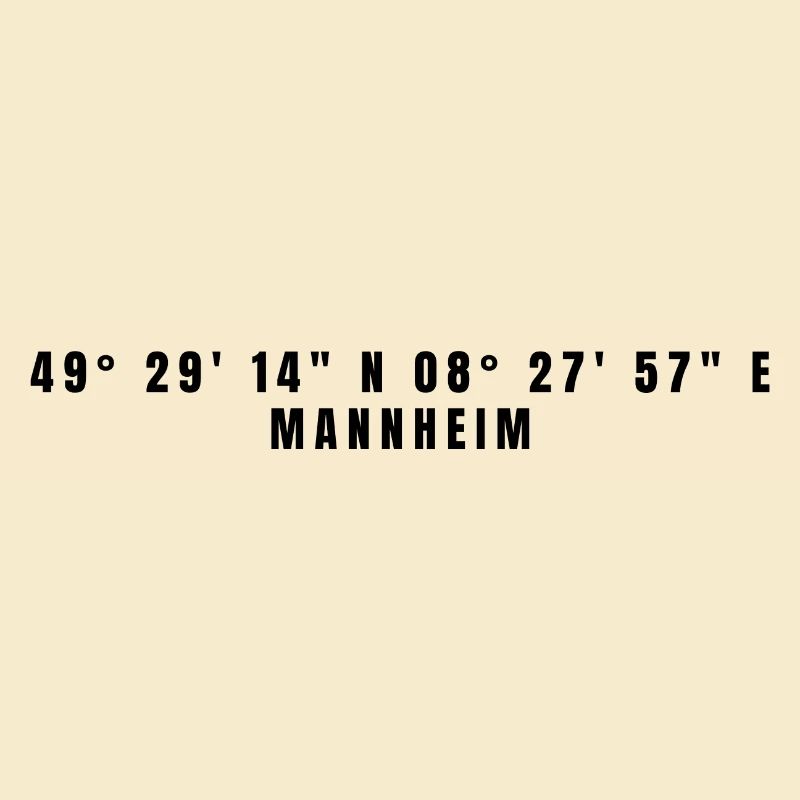 Mannheim Baden-Württemberg Coordinates