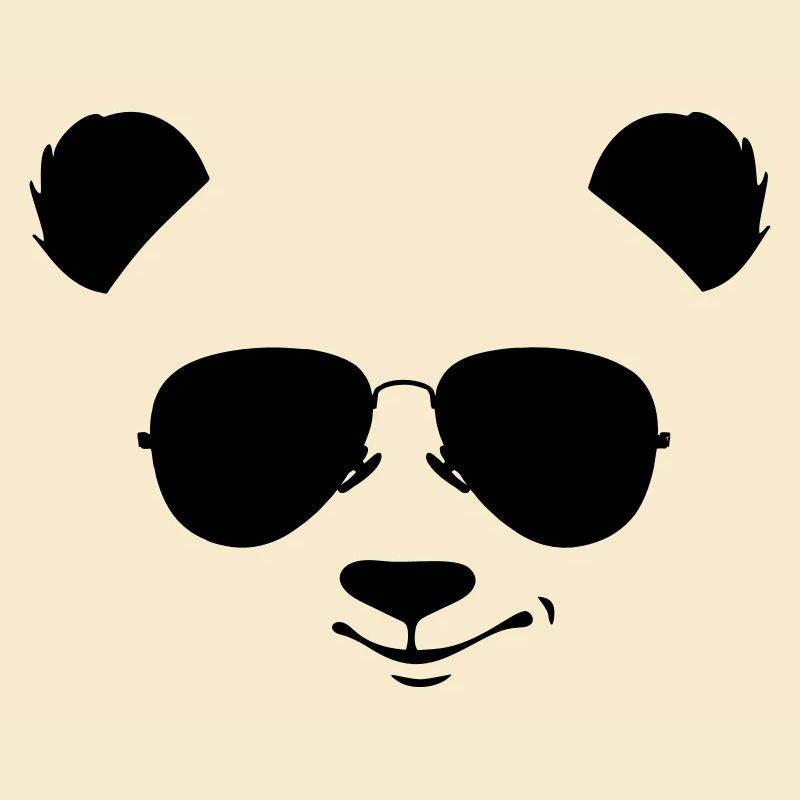 cooler Panda mit Sonnenbrille