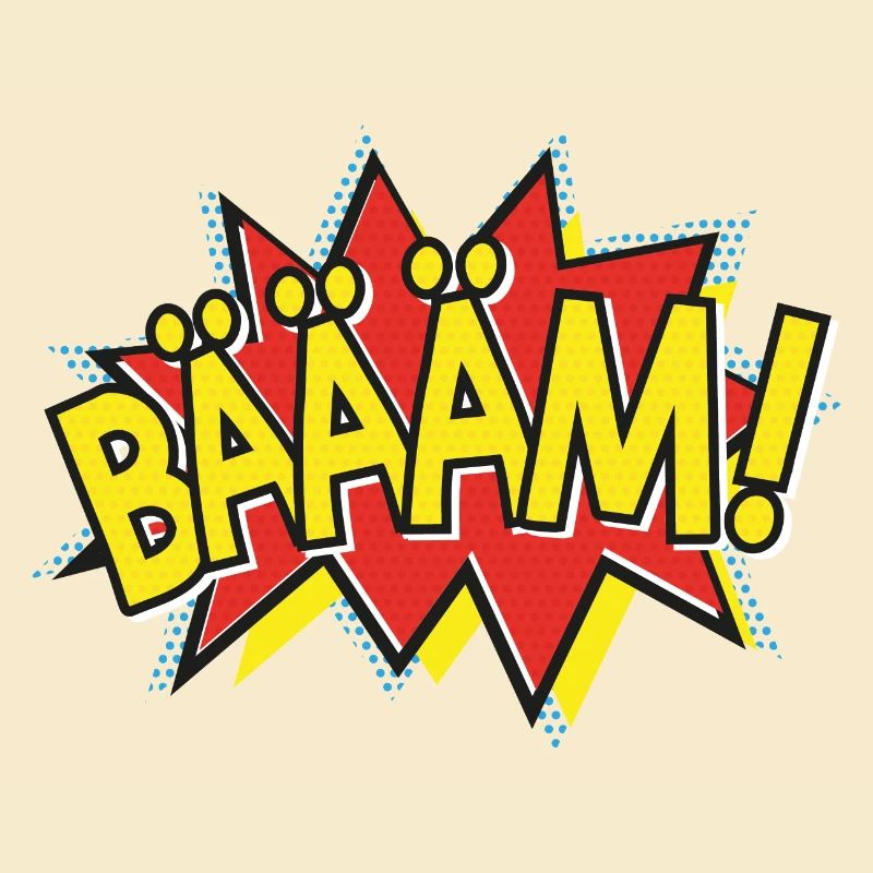 BÄÄÄM Comic Strip Action Bubble - Pop-Art Style
