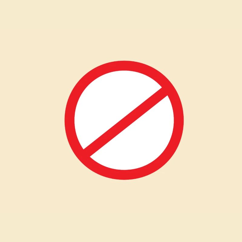 Verbotenes Symbol Muster