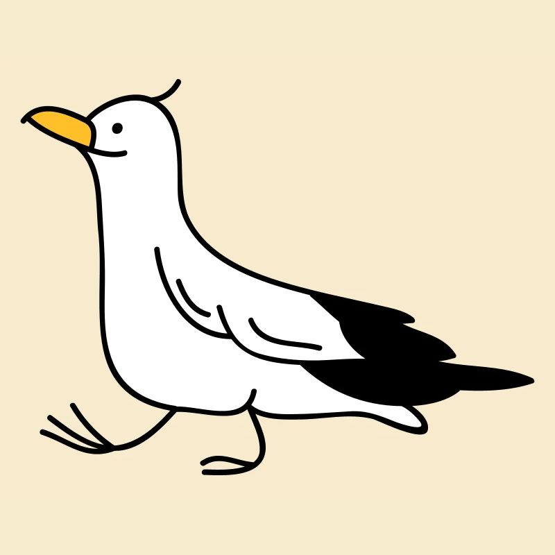 lustige Möwe