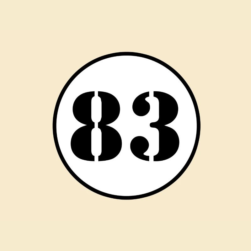 NUMBER 83 eighty three birthday gift