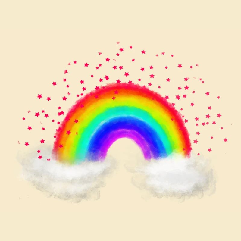 Rainbow clouds