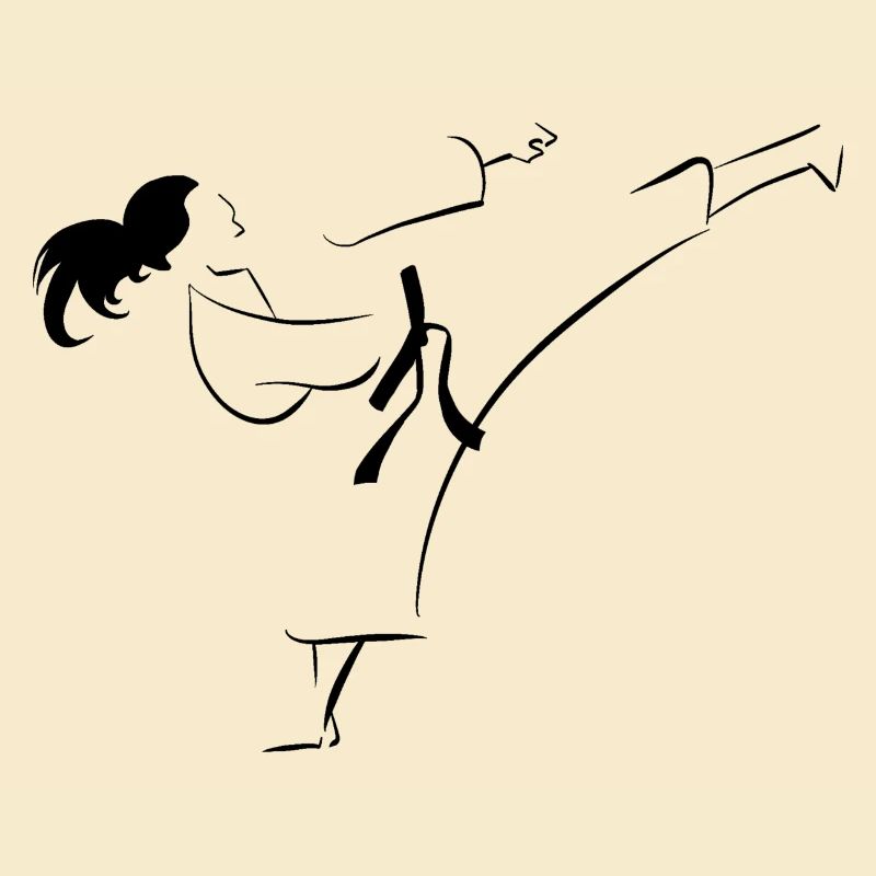 Karateka Mawashi Geri