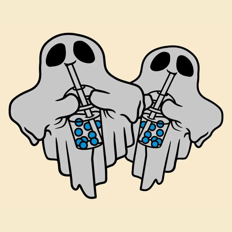 2 Bubble Tea Ghosts