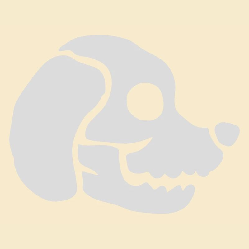 Skull Dog Halloween Skeleton