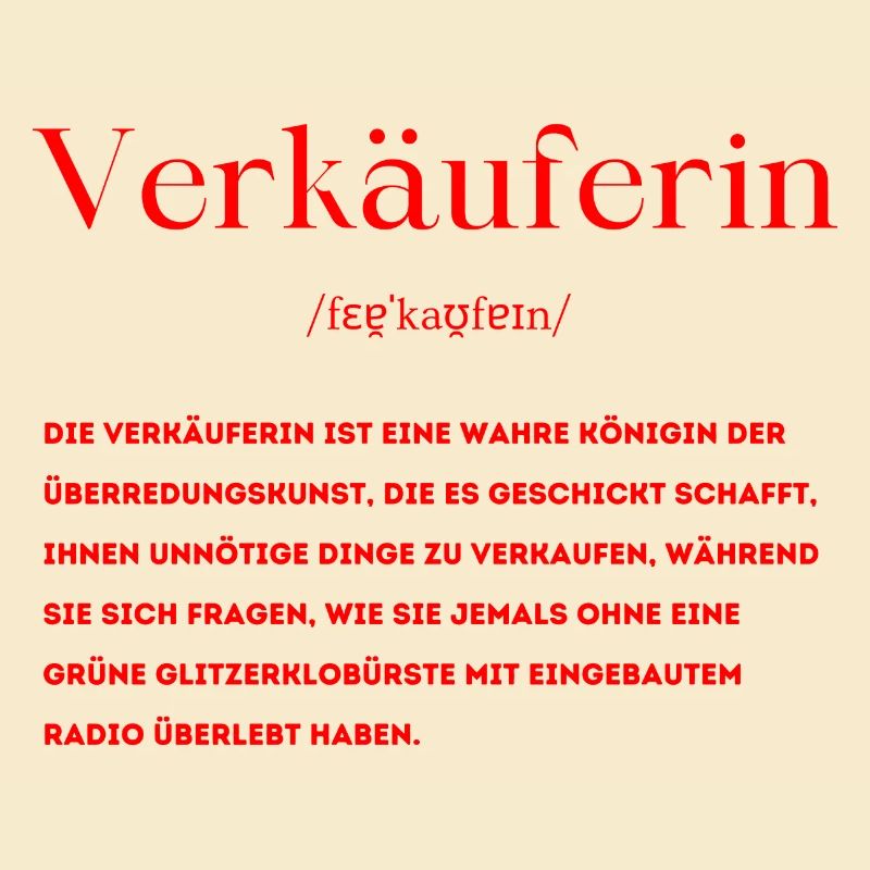 Verkäuferin Definition
