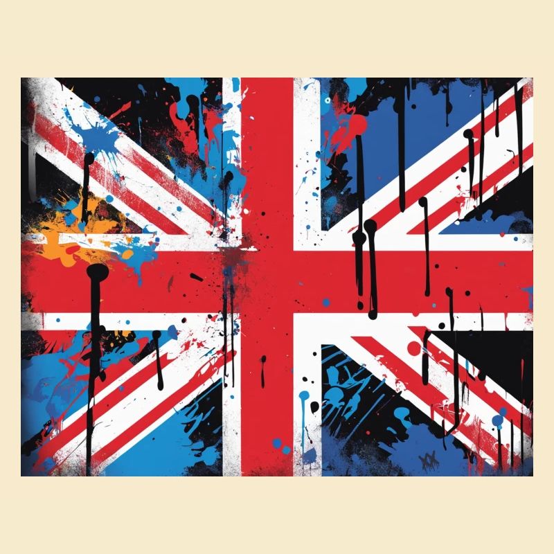 Britische Flagge Graffiti Kunst