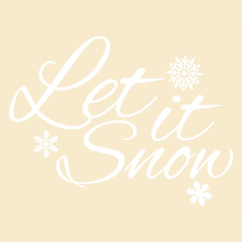 Let it Snow - Le design d’hiver avec des flocons de neige