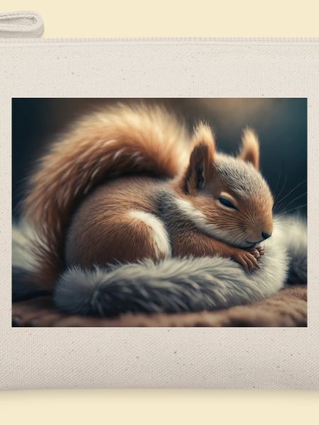 Niedliche Tiere im Winterschlaf – Eichhörnchen