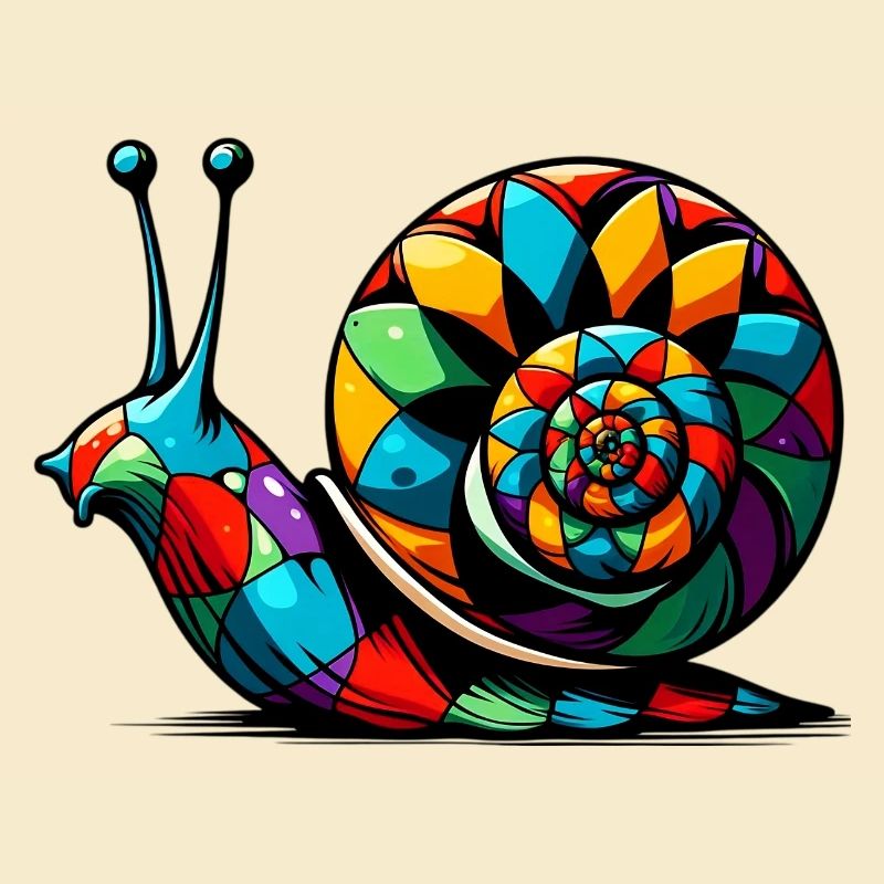 Harlequin snail