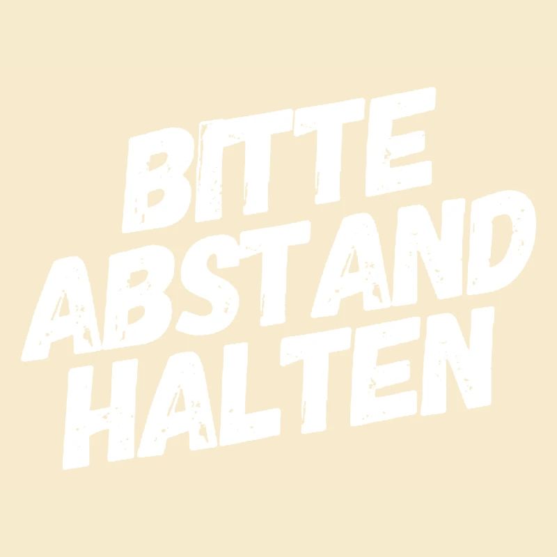 Bitte Abstand halten
