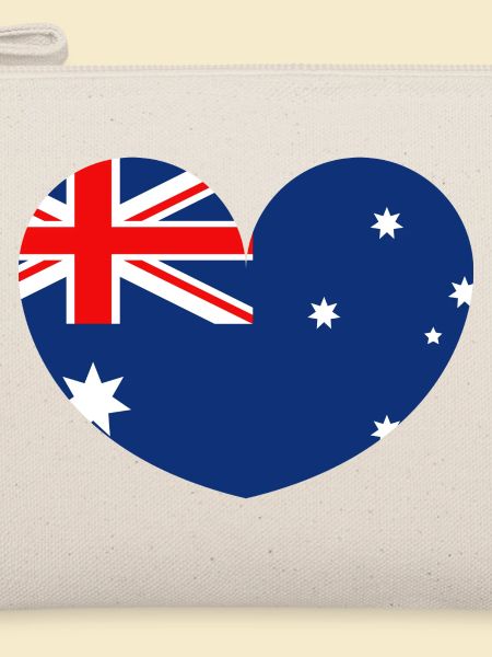 Australische Flagge mit Herz