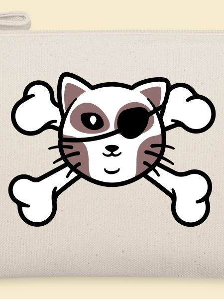 Pirate Kitten Skull Patch