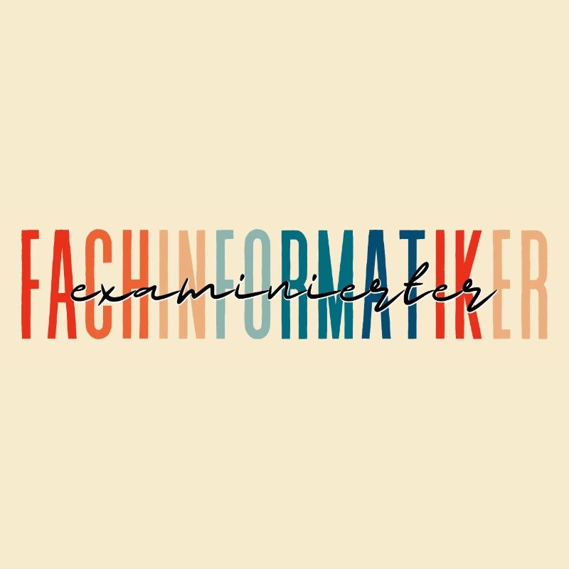 examinierter Fachinformatiker - buntes Design