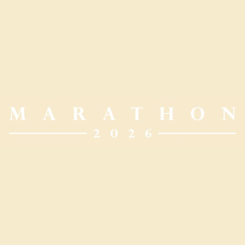 Marathon 2026 lettering