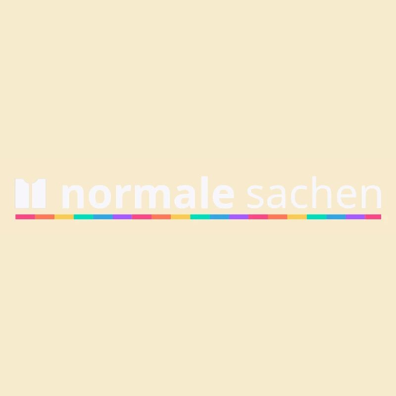 Normal Stuff Logo Rainbow