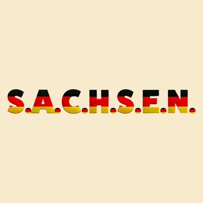 Saxony Germany Dresden Leipzig Flag German