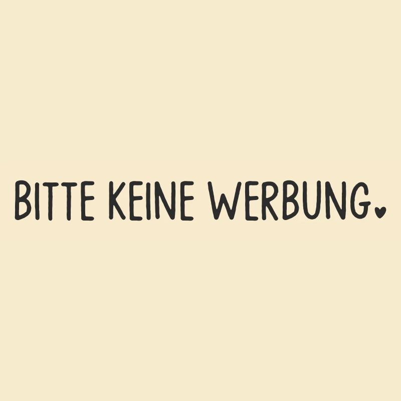 Bitte keine Werbung mit Herz