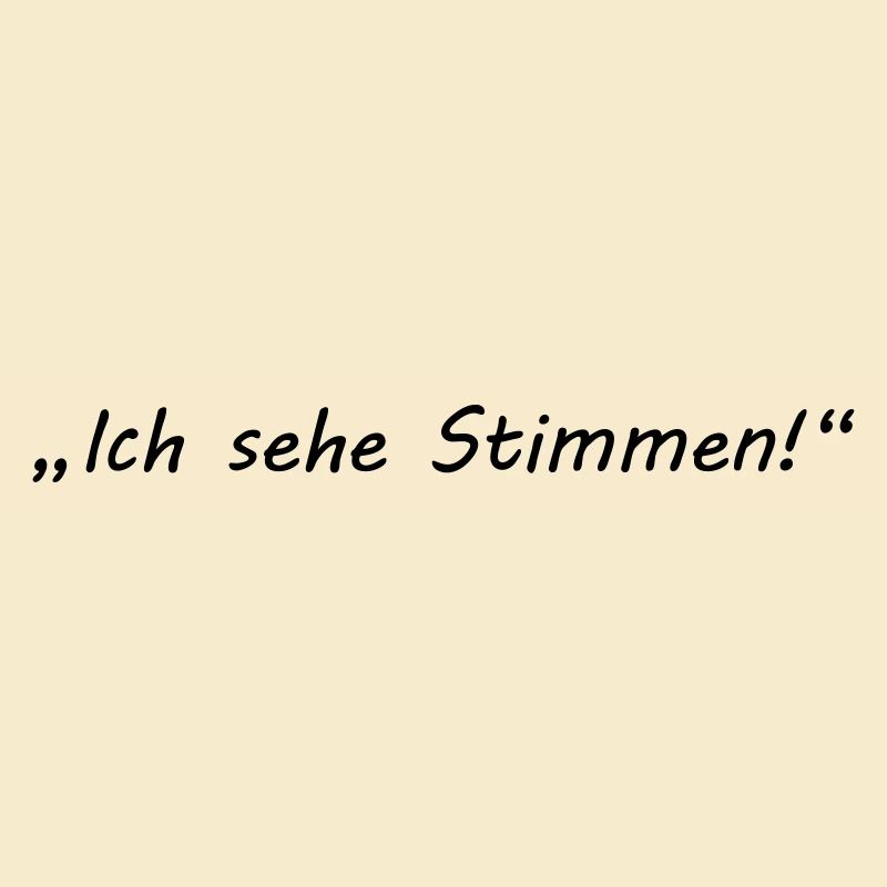 ich sehe stimmen - psycho
