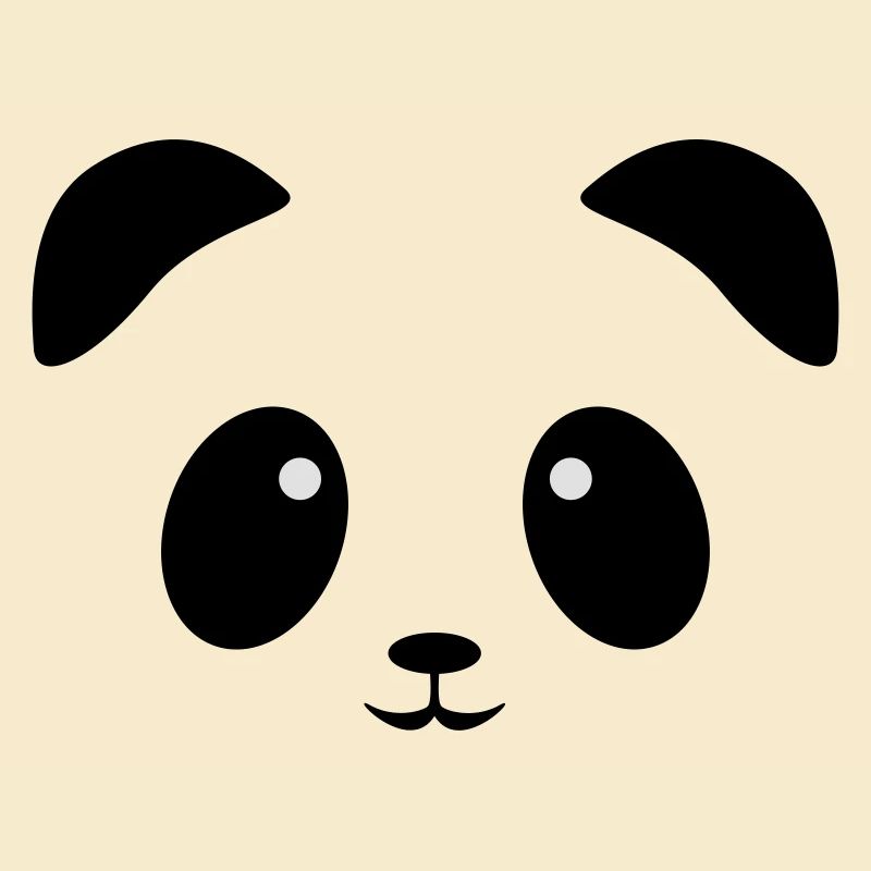 Visage de panda