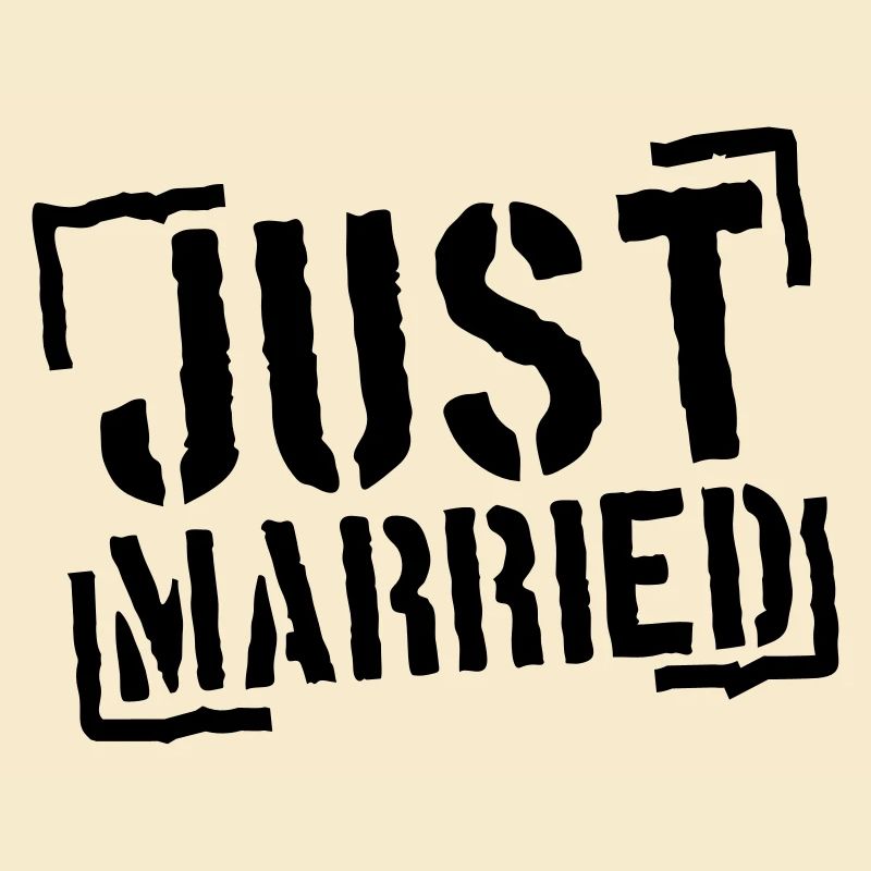 Just Married Stamp Design