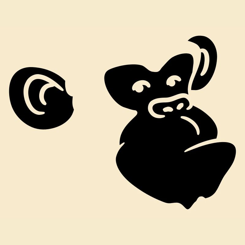 Conception de tête de singe cool