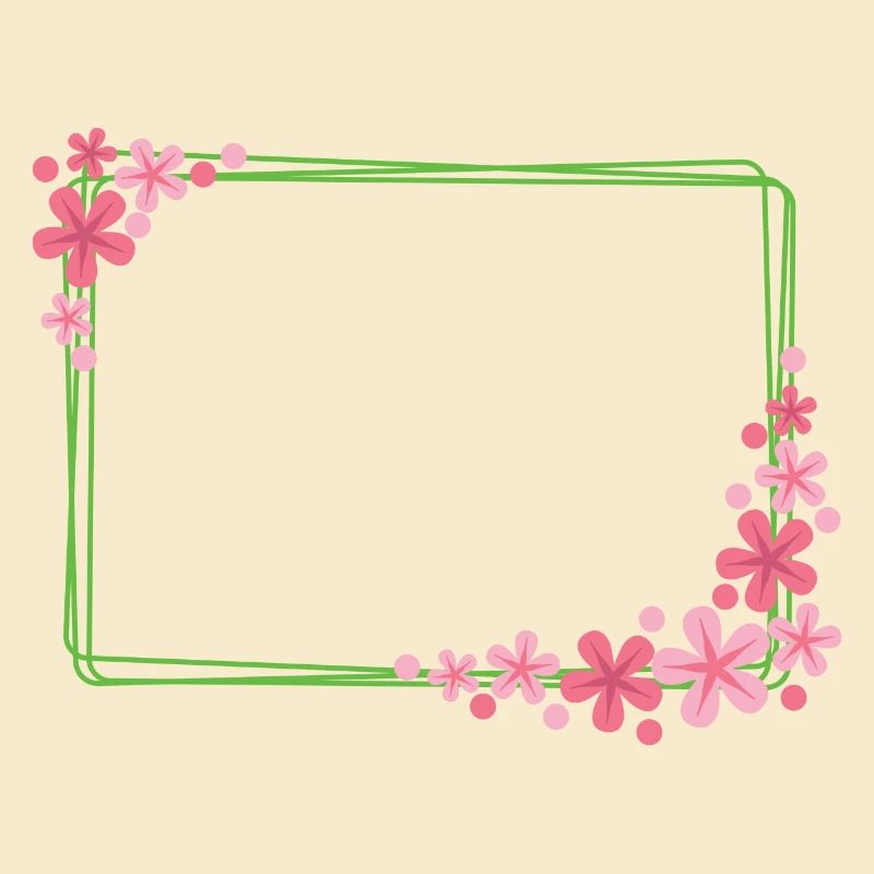 Cadre avec des fleurs
