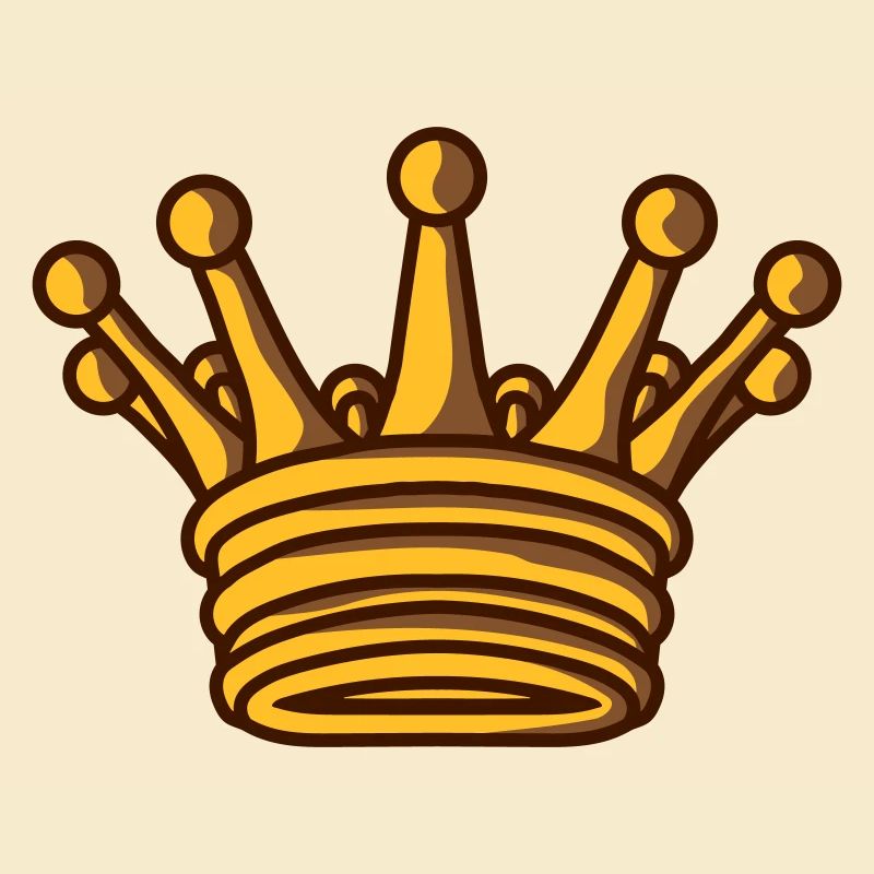 Goldene König Krone Design
