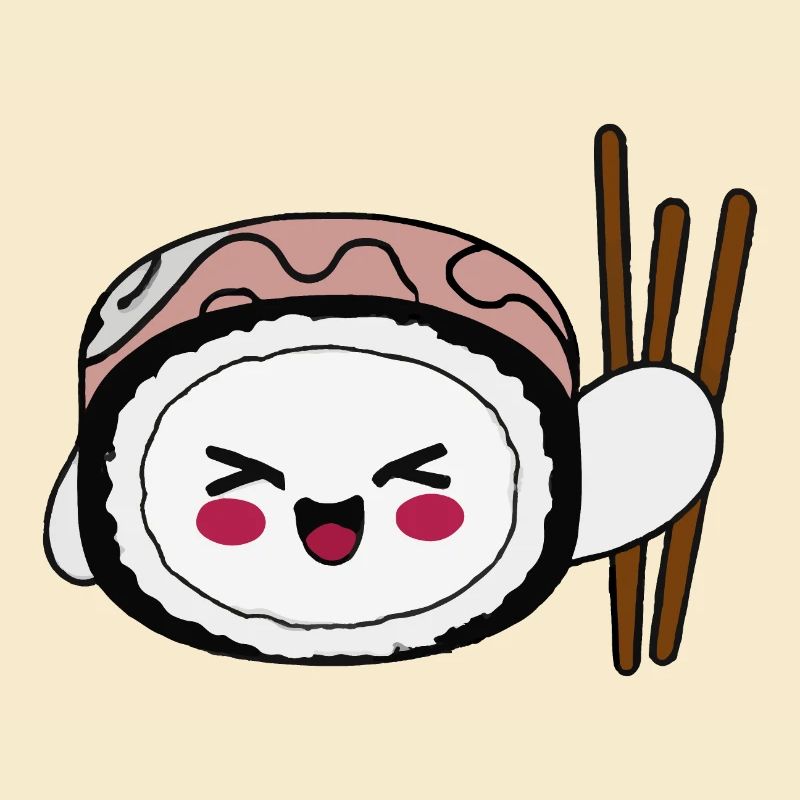 Sushi with a cute face