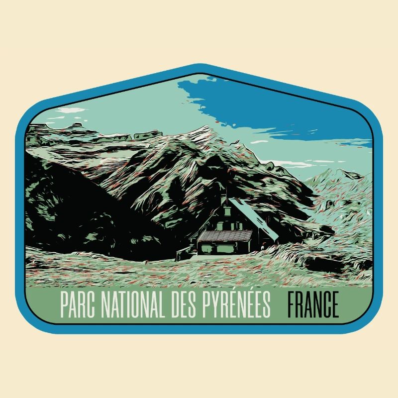 Écusson Paysage Pyrénées : Nature Authentique