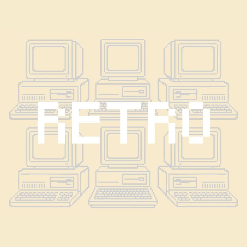 Retro Computer Grid Techno