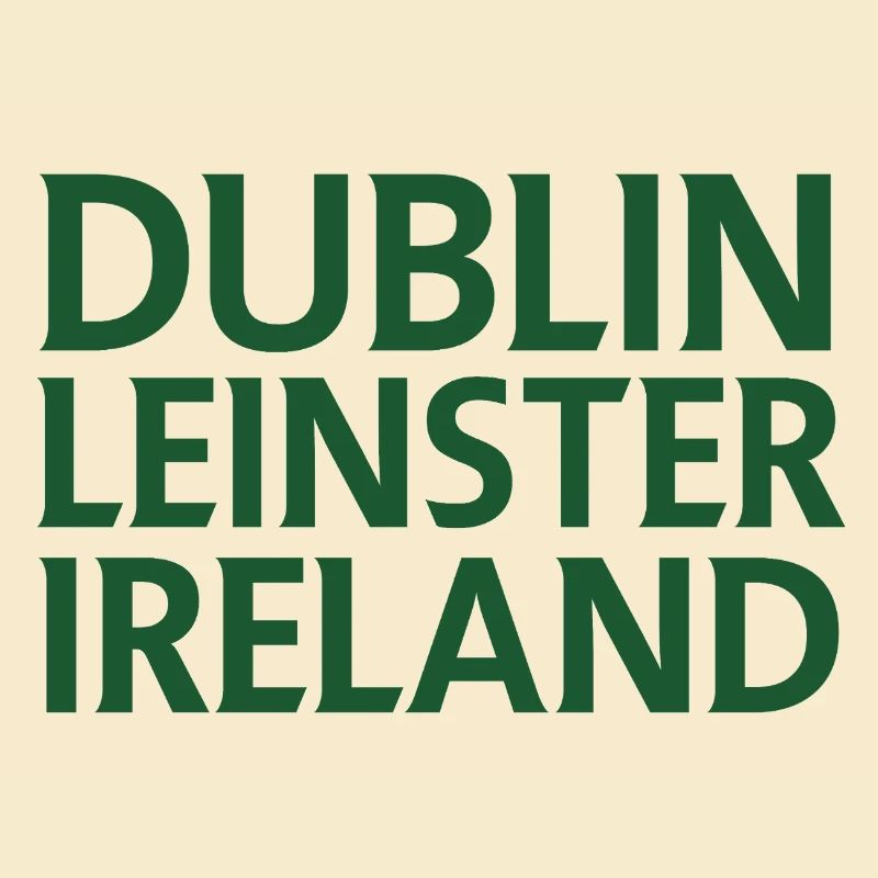 Dublin – Irlande Textdesign