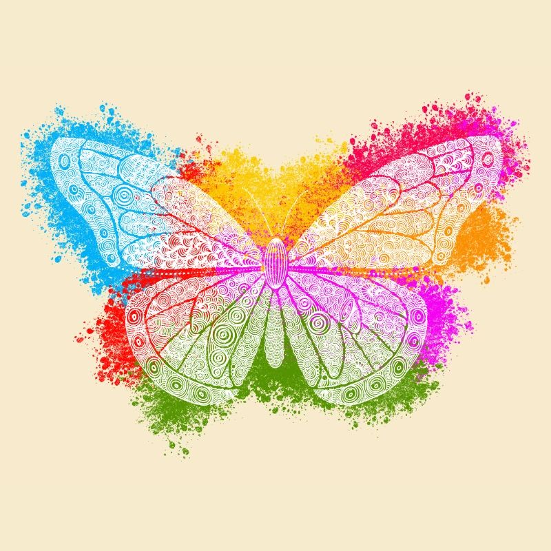Zentangle-Schmetterling