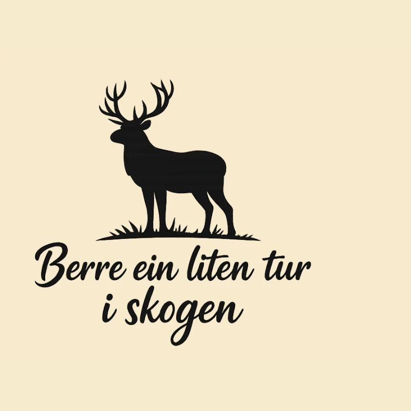 Hirschsilhouette im Wald