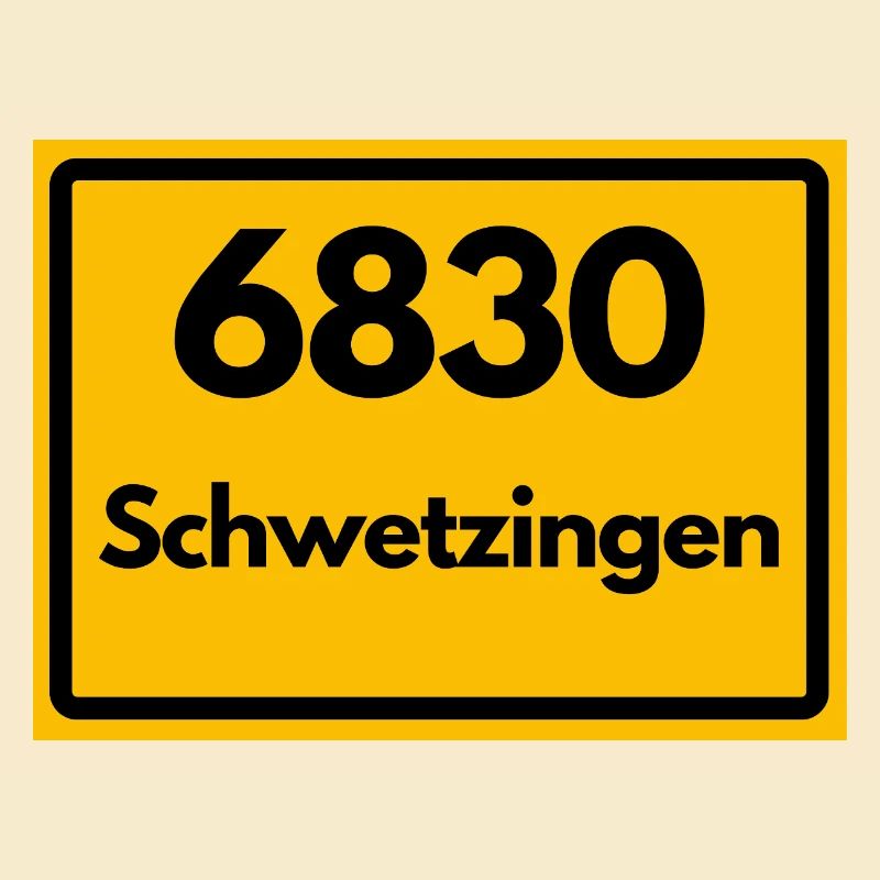 ALTE POSTLEITZAHL PLZ RETRO 6830 SCHWETZINGEN 